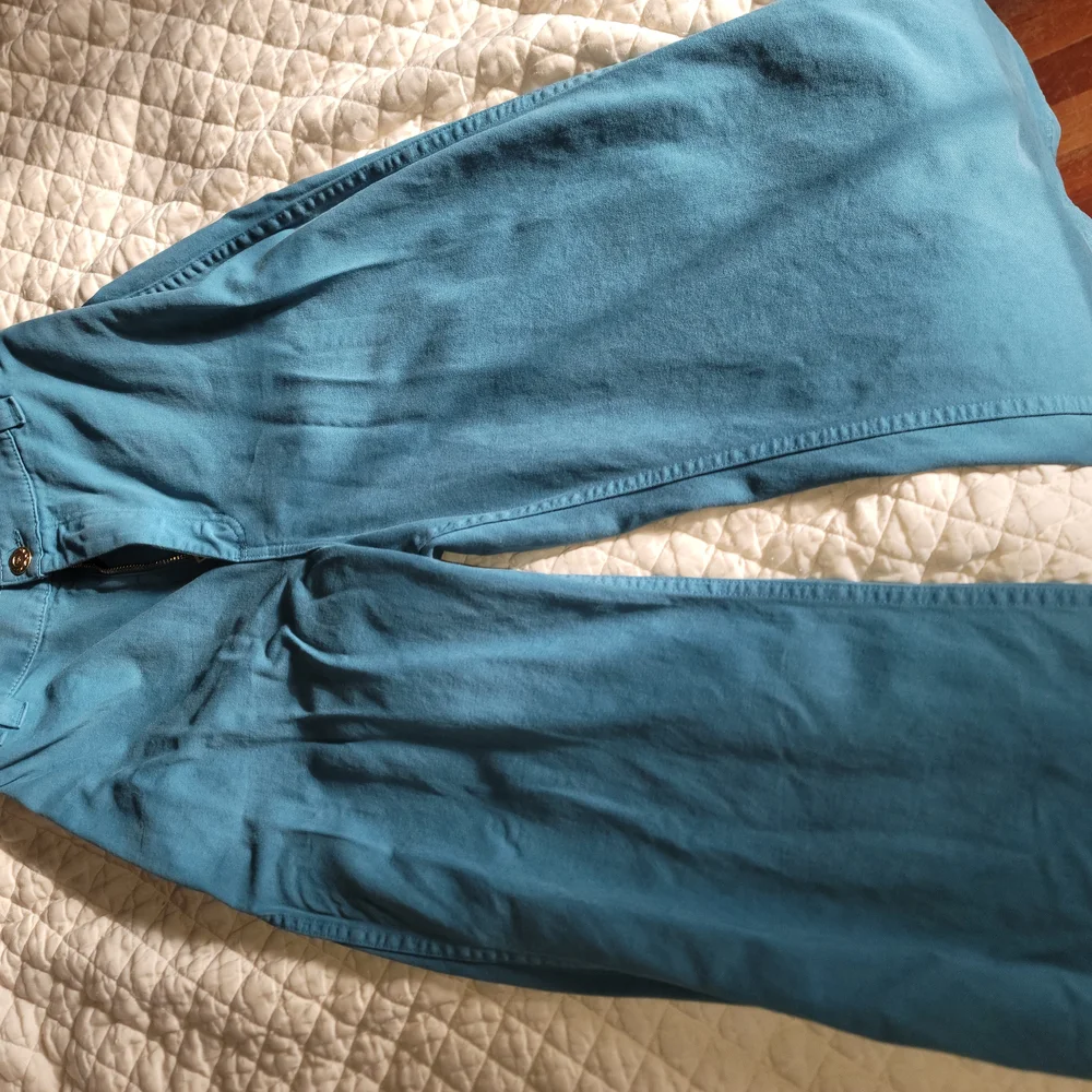 Big Bud Press Bell Bottoms Petite Marine Blue Wide Leg Jeans - Picture 3 of 5